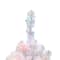 3ft. Pre-Lit Crystal White Spruce Artificial Christmas Tree, Multicolor LED Lights